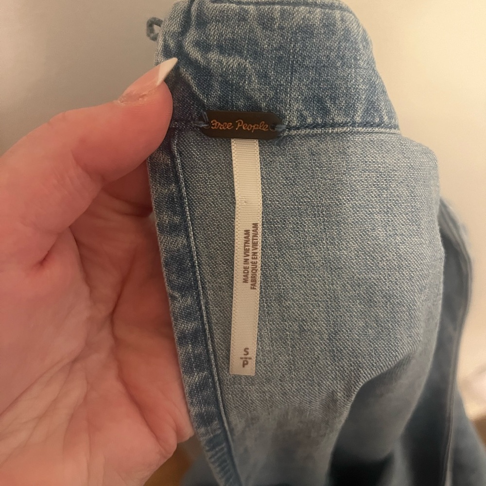 Free People Get Obsessed Denim Mini Dress - Picture 4 of 6